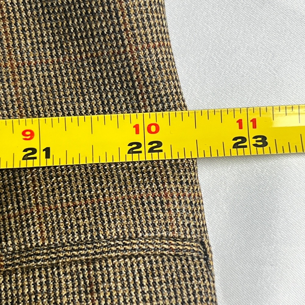 Burberry London Mens Wool Blend Tweed Blazer Jacket Brown Classic Fit 46R - Picture 5 of 9